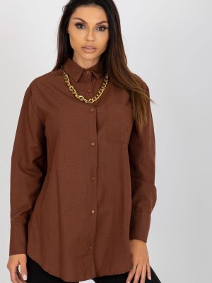 Πουκάμισο σε Καφέ - Glamour moderno