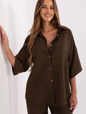 Πουκάμισο σε Καφέ - Fashion-forward choice
