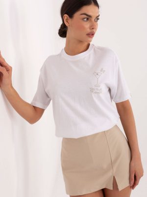 T-shirt σε Λευκό - Street-chic εμφάνιση