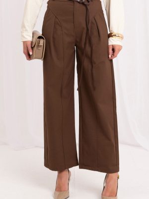 Παντελόνι Culotte σε Καφέ - A touch of luxury