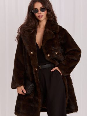 Παλτό σε Καφέ - L'eleganza incontra il comfort